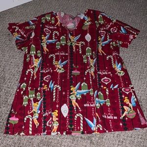 Christmas Tinkerbell Scrub